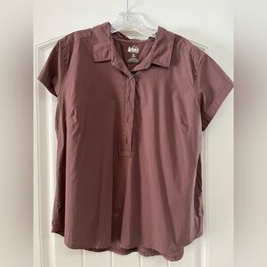 REI Women's Plum 3/4 Button Down Shirt